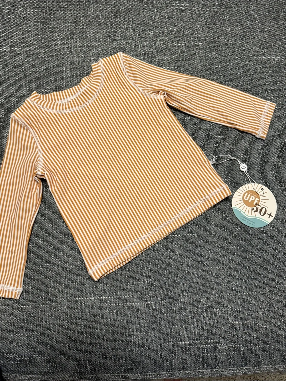 Caden Lane Long Sleeve Rash Guard Shirt - Vertical Stripe